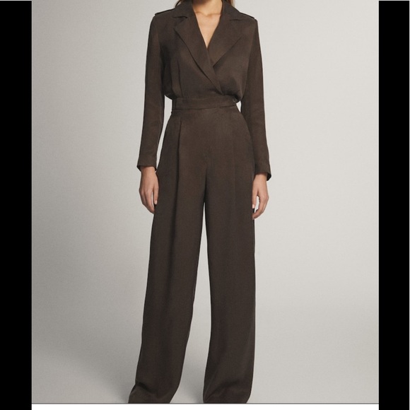 Massimo Dutti Pants - NWT Massimo Dutti Cupro Jumpsuit